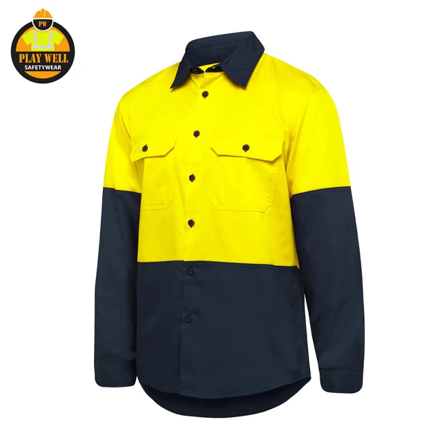 100 cotton high visibility shirts