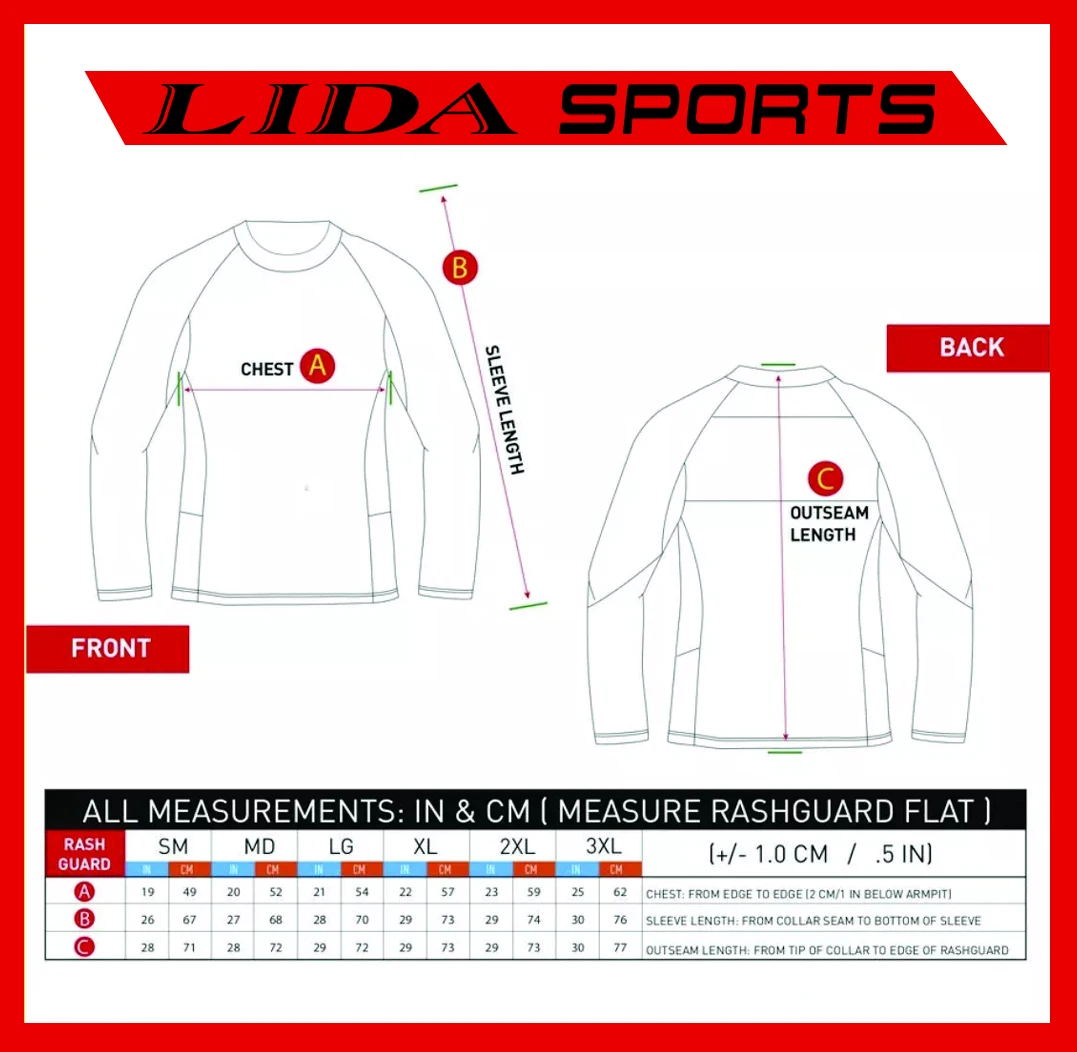 Rashguard/ Rashguard Mma Rash Guard Long Sleeves Digital Sublimation