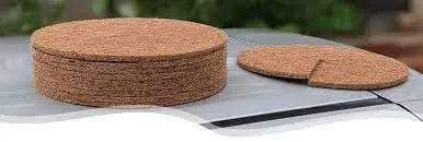 NATURAL BIODEGRADABLE COCO COIR WEED CONTROL MULCH RING / COCONUT COIR MULCH MAT / VIETNAM ORIGIN COCONUT COIR TREE MAT