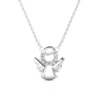 Collana con Pendente Placcata in Oro Bianco 18k