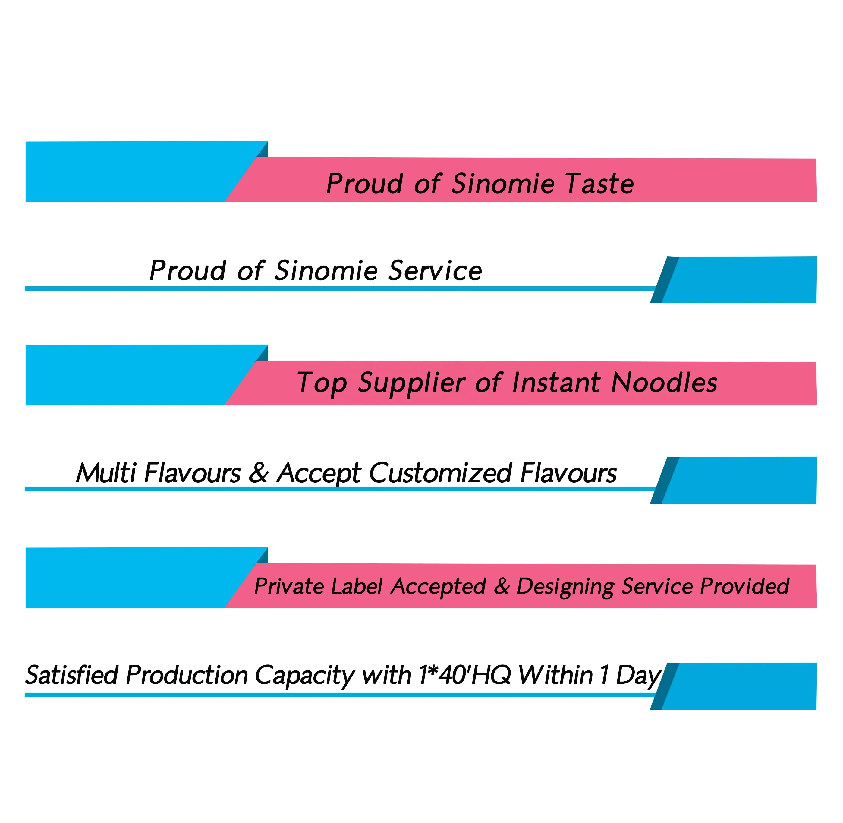 Sinomie Chinese Manufacturing Oem Halal Noodle Instant Soup 24 Cups of  in a Full Cup Instant Noodles
