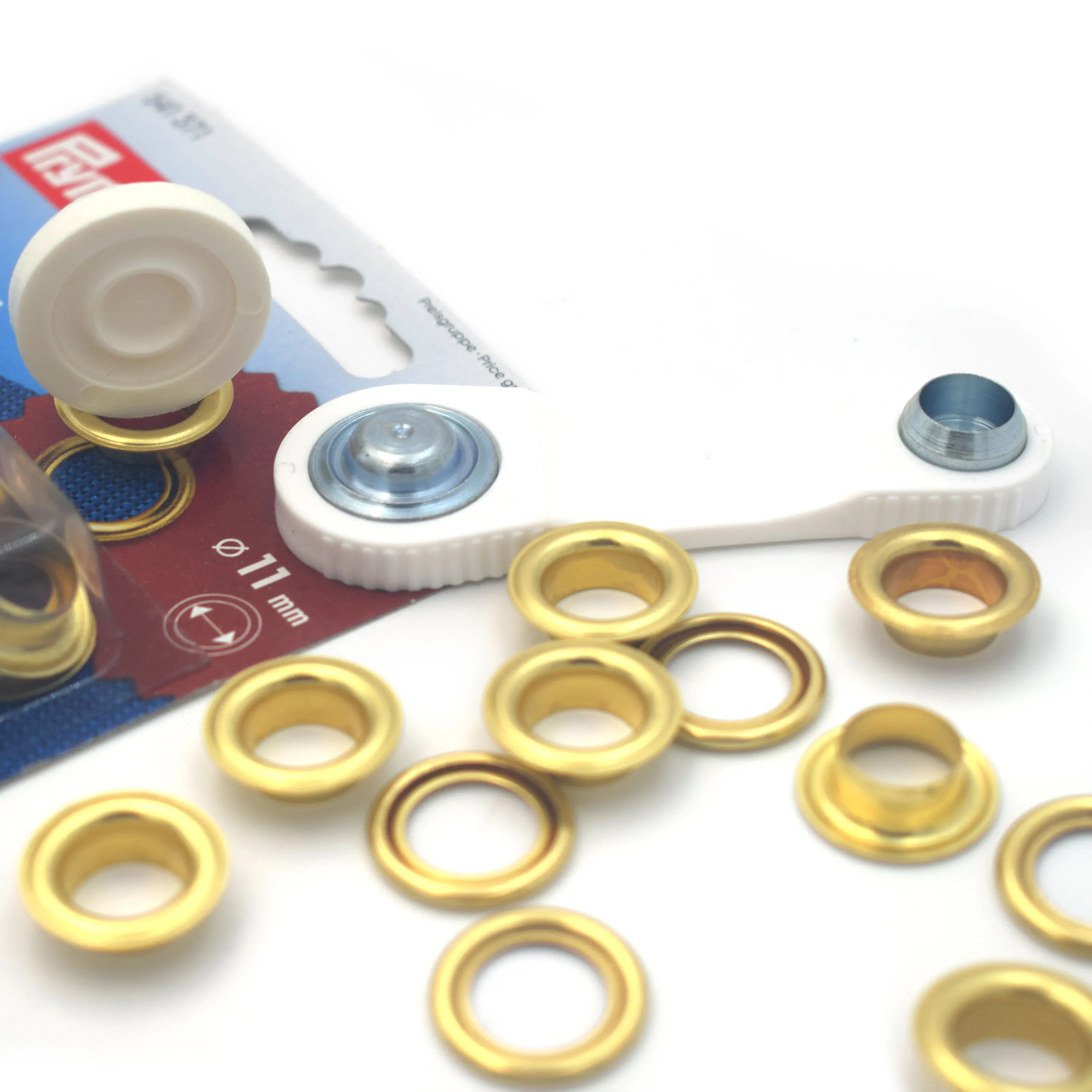 Qcwwy Schwarzgoldene Runde Ösen, Metall Messing Ösen Set, Ösen Werkzeug