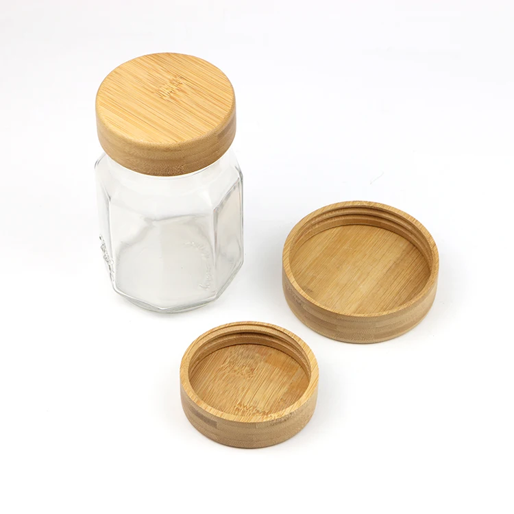 High Quality Factory Direct Custom Food Grade Wooden Material Bamboo Screw Cap Lids for Glass Spice Jar