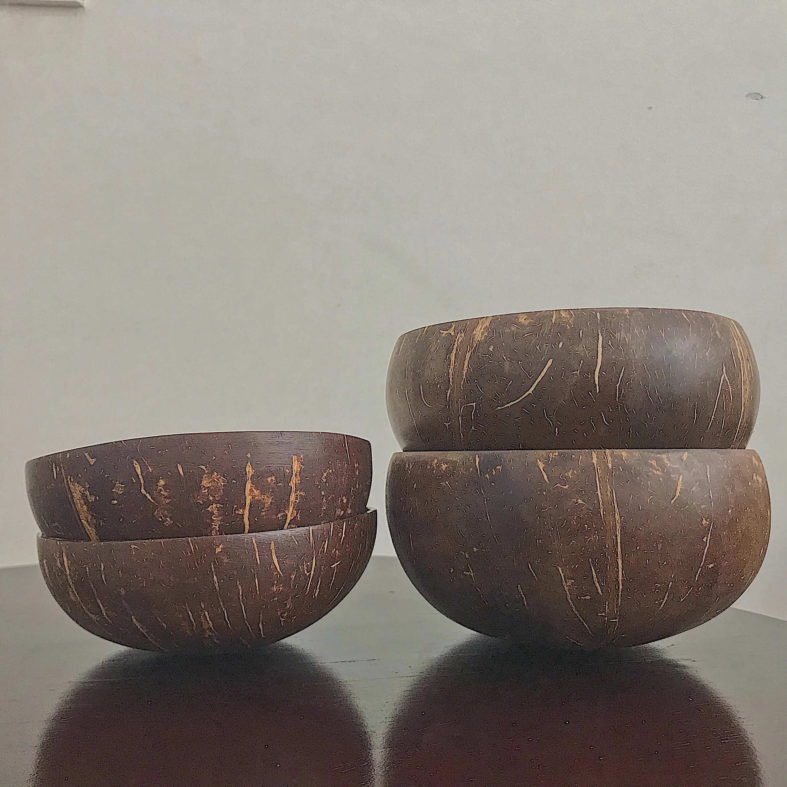 Coconut Shell Bowl Manufacture Wholesale Custom Logo Acai Buhhda Vegan Coconut Bowl Coconut