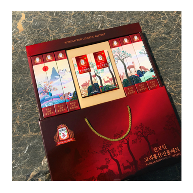 [Cheongoin] роскошный хорошо изготовленный корейский премиум красный женьшень подарочный набор