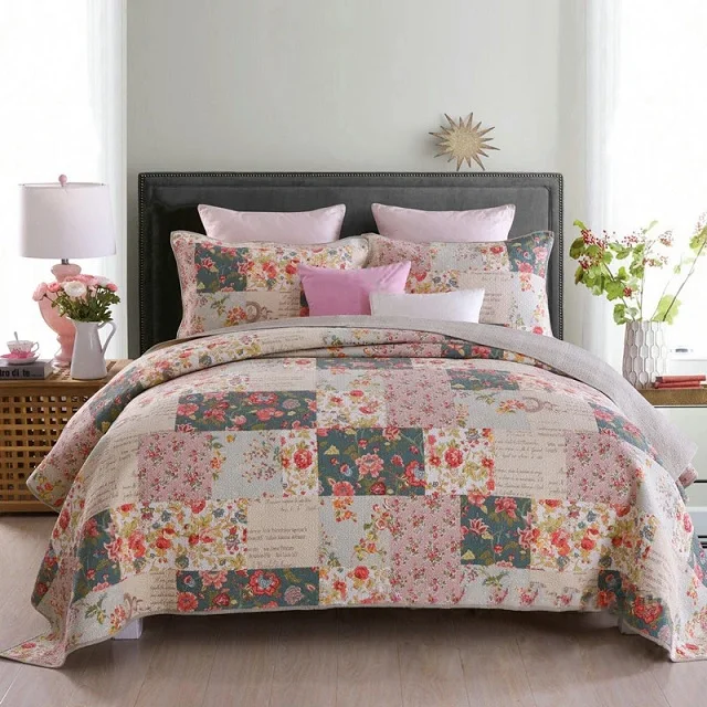 Качественное покрывало с принтом 100% органический хлопок сертифицировано из