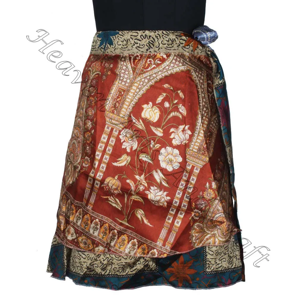 Women Hippie Gypsy Wrap Mini Skirt Sarong Gypsy Hippie Boho Indian