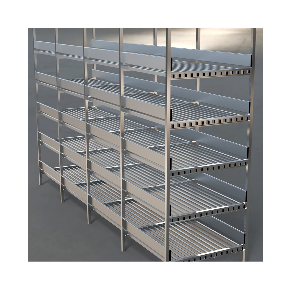 Aluminum Mushroom Growing Shelves With Lifting Platform Metal Botton