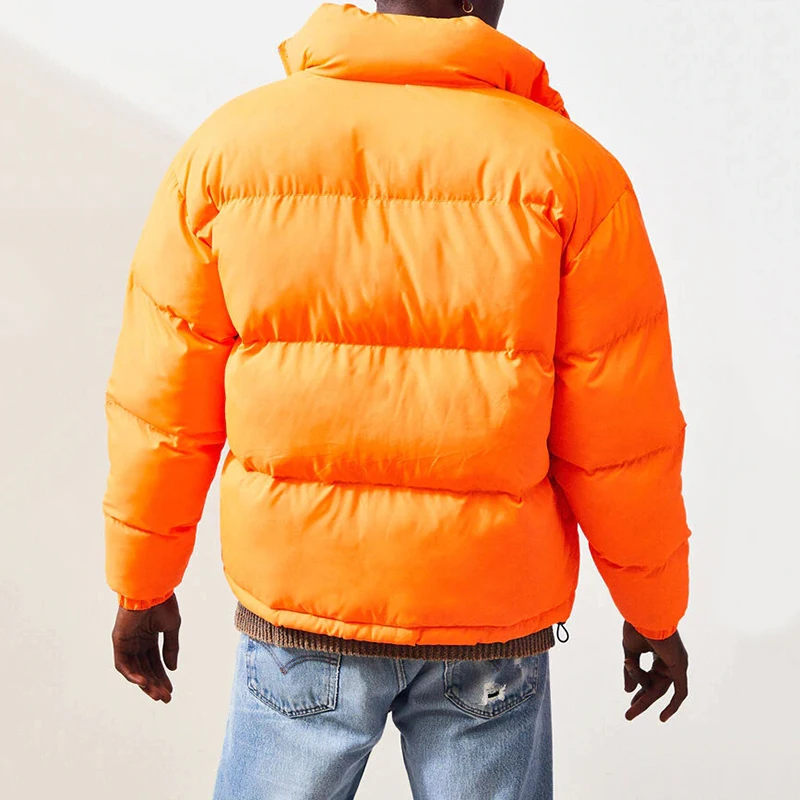 Orange bubble coat mens best sale