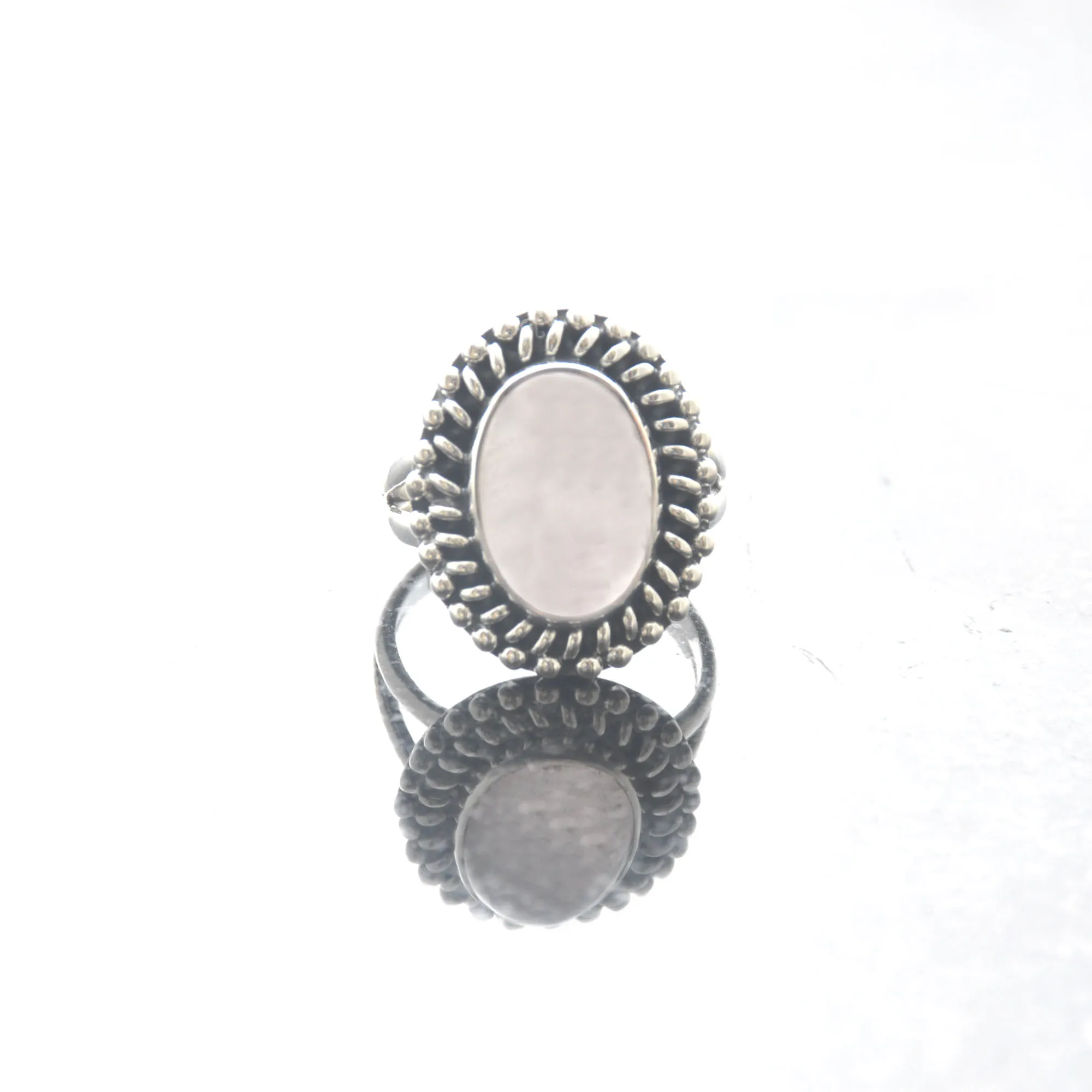 Aesthetic Rose Quartz Gemstone 925 Sterling Silver Handmade Ring All Size 