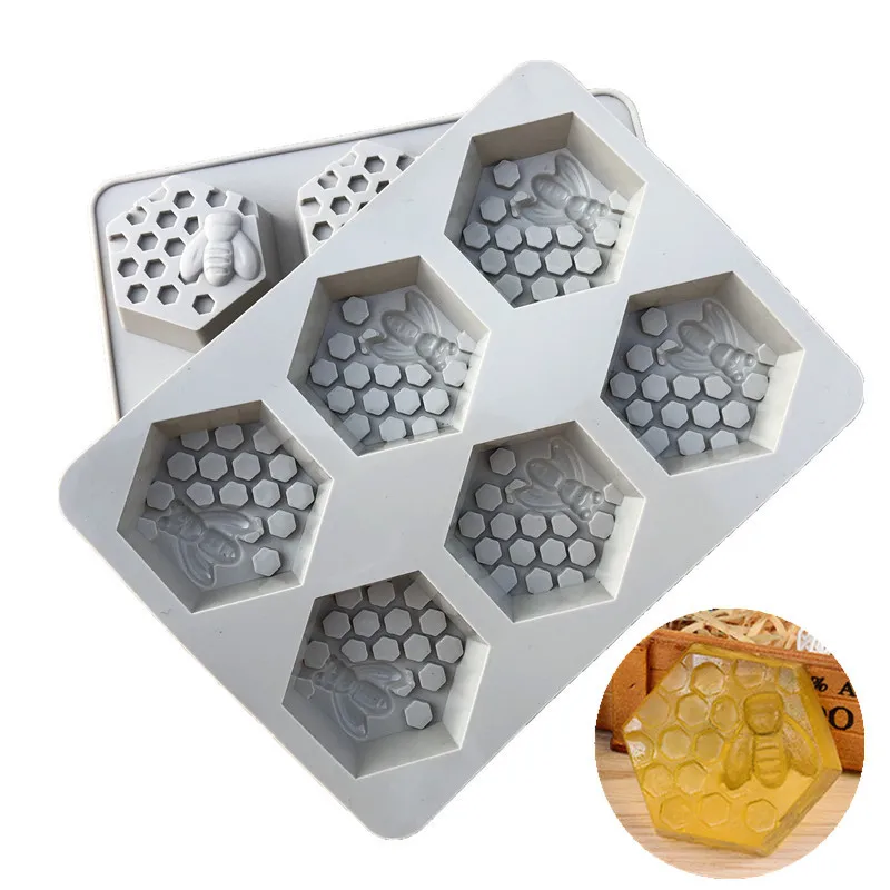 Honey Bee Silicone Mold 6 Cavities