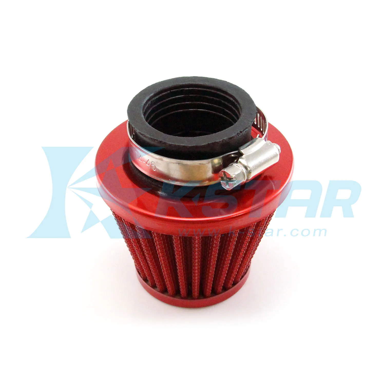 Воздушный фильтр прямой 35 мм красный мотоцикл