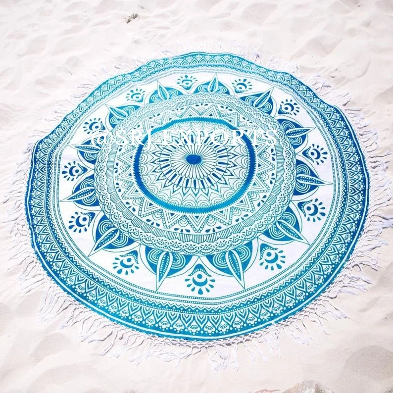 Indian Mandala Round Roundies Hippie Tapestry Boho Throw Dorm Decor Beach Sheet 