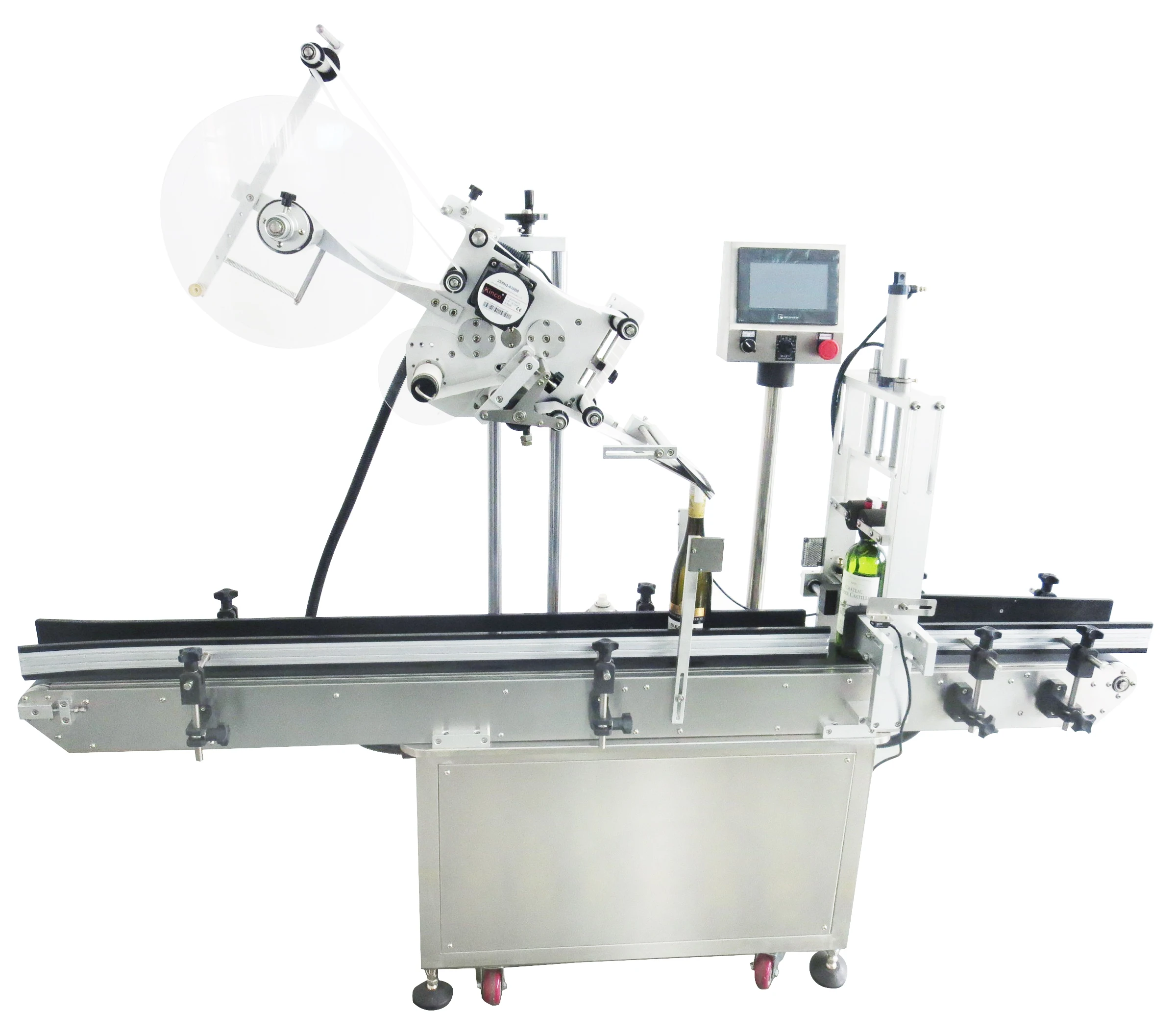 YM210 Automatic Cap Labeling Machine for Wine Chutty Bottle Jar