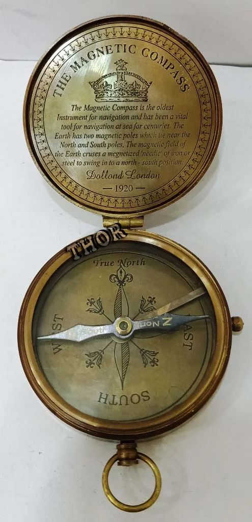 航海アンティーク真鍮1920ヴィンテージポケットコンパスドールドマリン