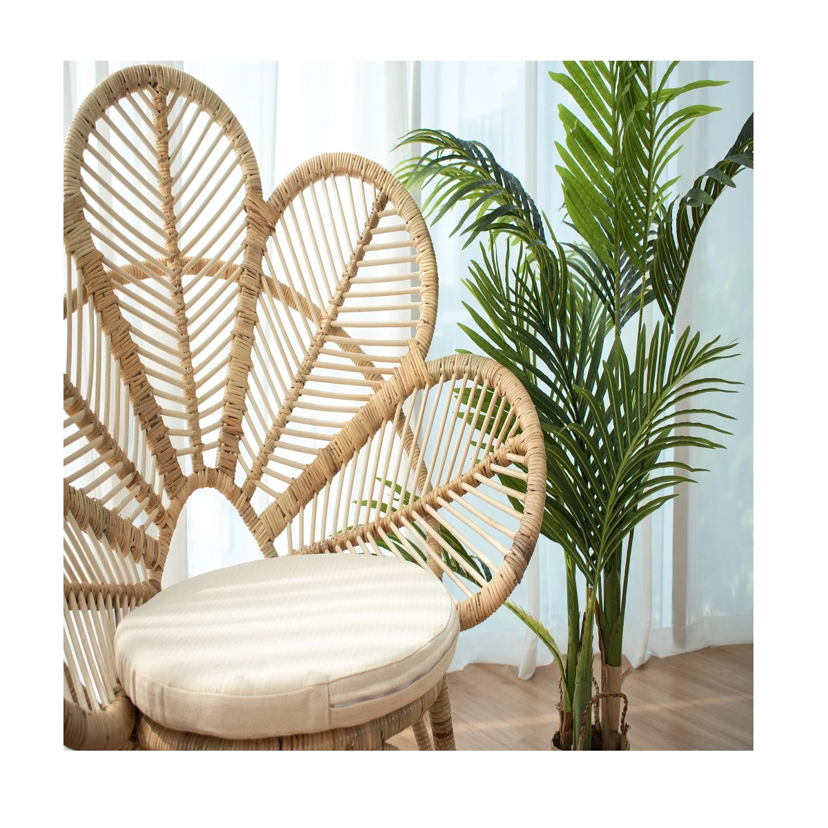 wicker bohemian chair