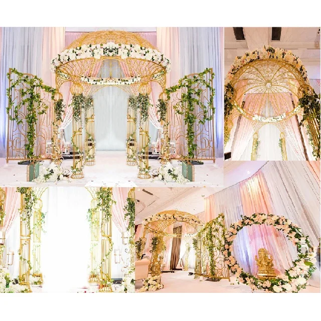 Designer Dome Style Wedding Metal Mandap Gorgeous Gold Stainless Steel Metal Mandap Modern Metal Wedding Mandap Decor With Dome Buy Mandap Fiber Wedding Mandaps Bollywood Mandap Decoration For Wedding Product On Alibaba Com