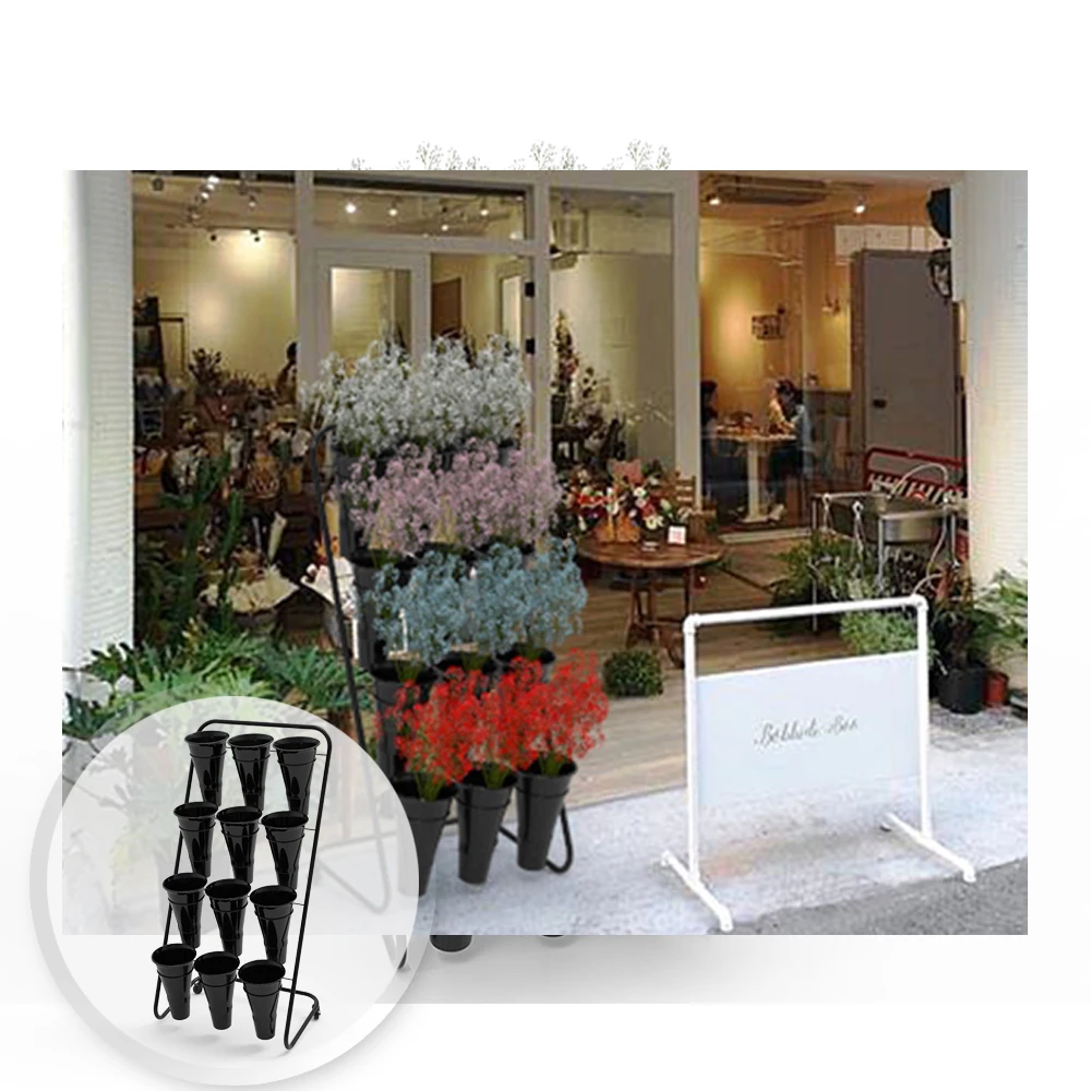 Shopping White Malls Metal Plant Pots Stand Garden Shelf Suitable Large