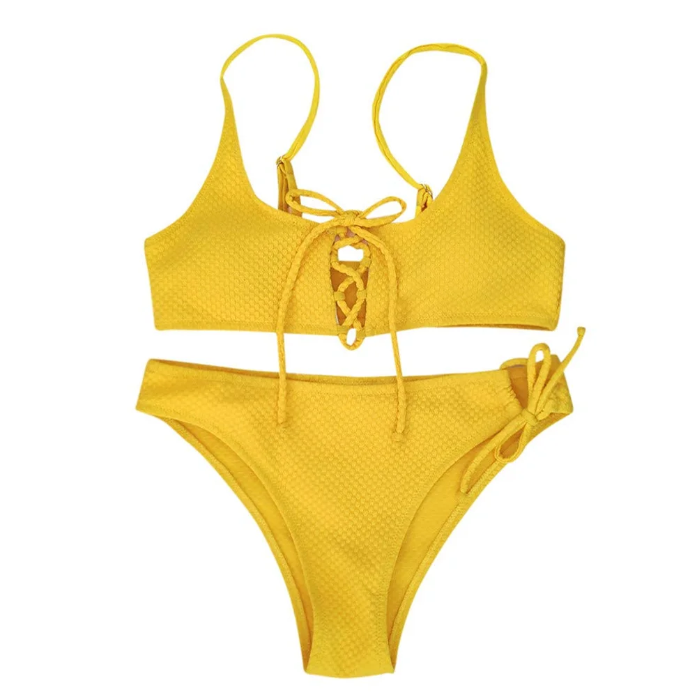 2024 New Style Shiny Bikini Swimsuit Bra Women 2 Pieces Set Low Moq ...