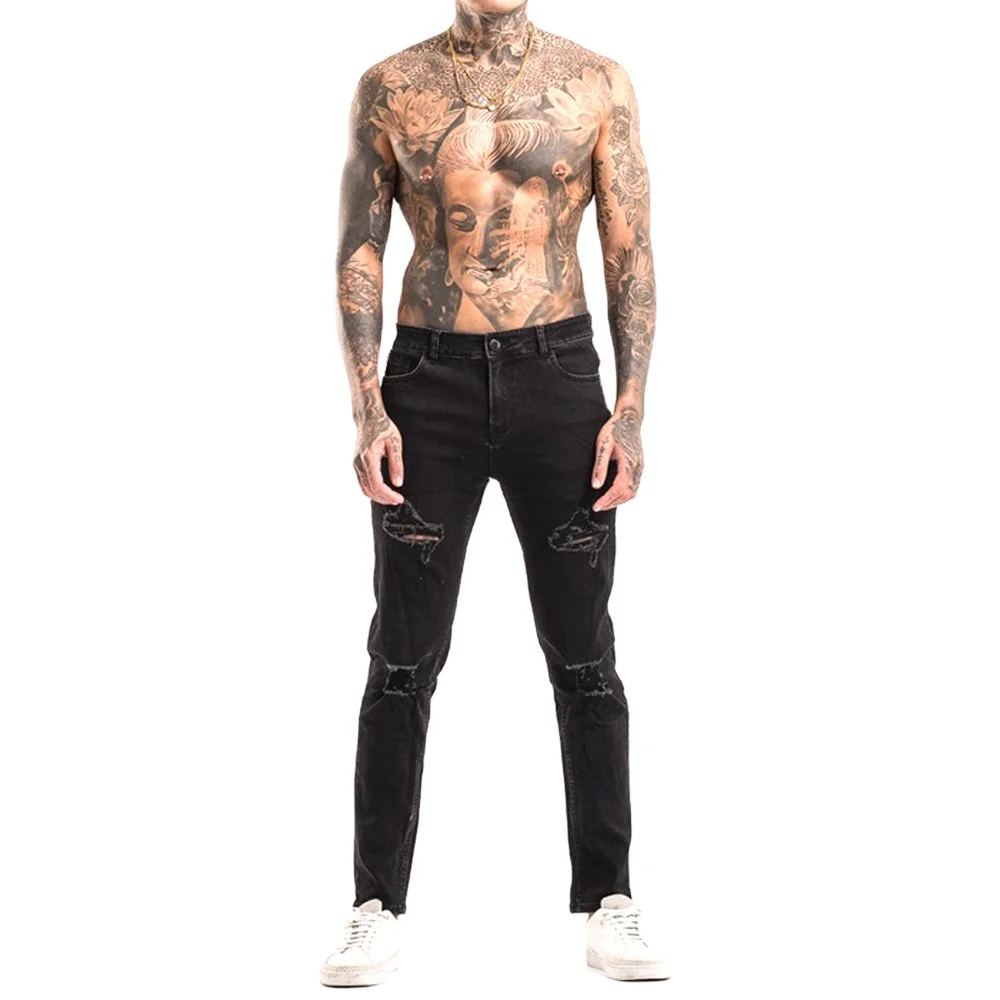 Jeans personnalisés pour hommes Pantalons confortables pour hommes Jean droit en denim de haute qualité pour hommes_voghion.com