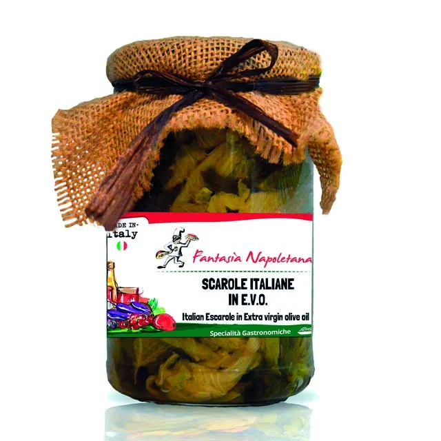 
Top quality Italian Escarole in oil 370 Ml Passion for Italian cooking for export and retail 