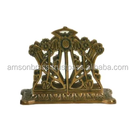 Чудесный античный держатель для английских букв литой латунный визиток