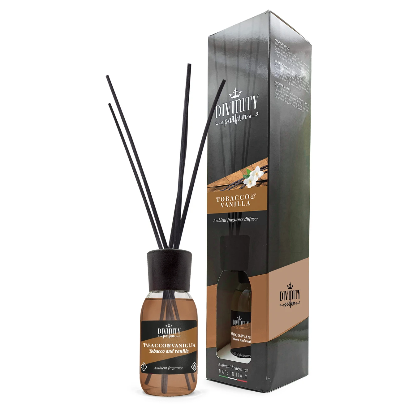 Top quality Tobacco and vanilla fragrance italian reed diffuser ...
