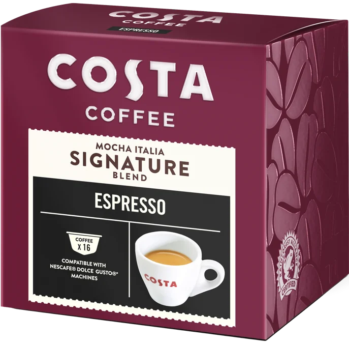 Costa Coffee Dolce Gusto Compatible Coffee Pods
