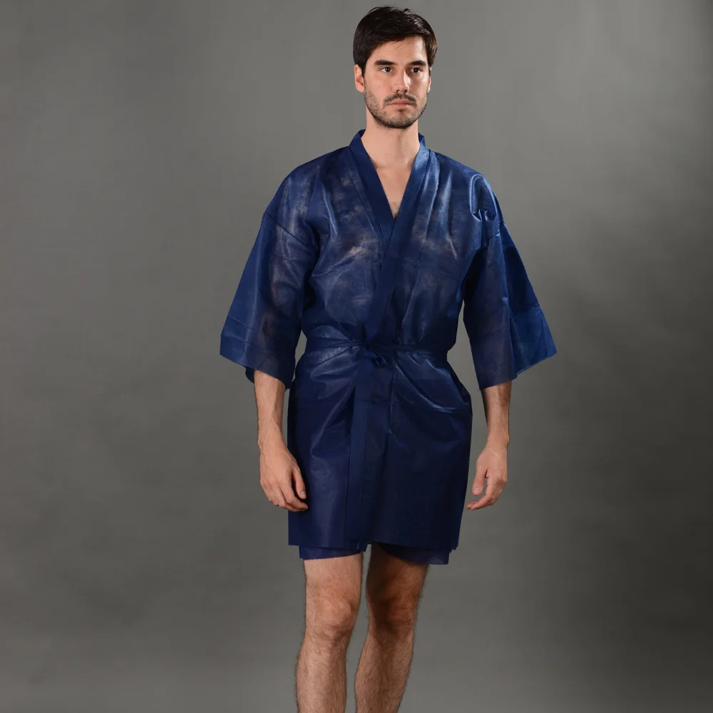 Одноразовое кимоно для салонов красоты одноразовые нетканые банные халаты часто задаваемые вопросы 1020 1 шт.