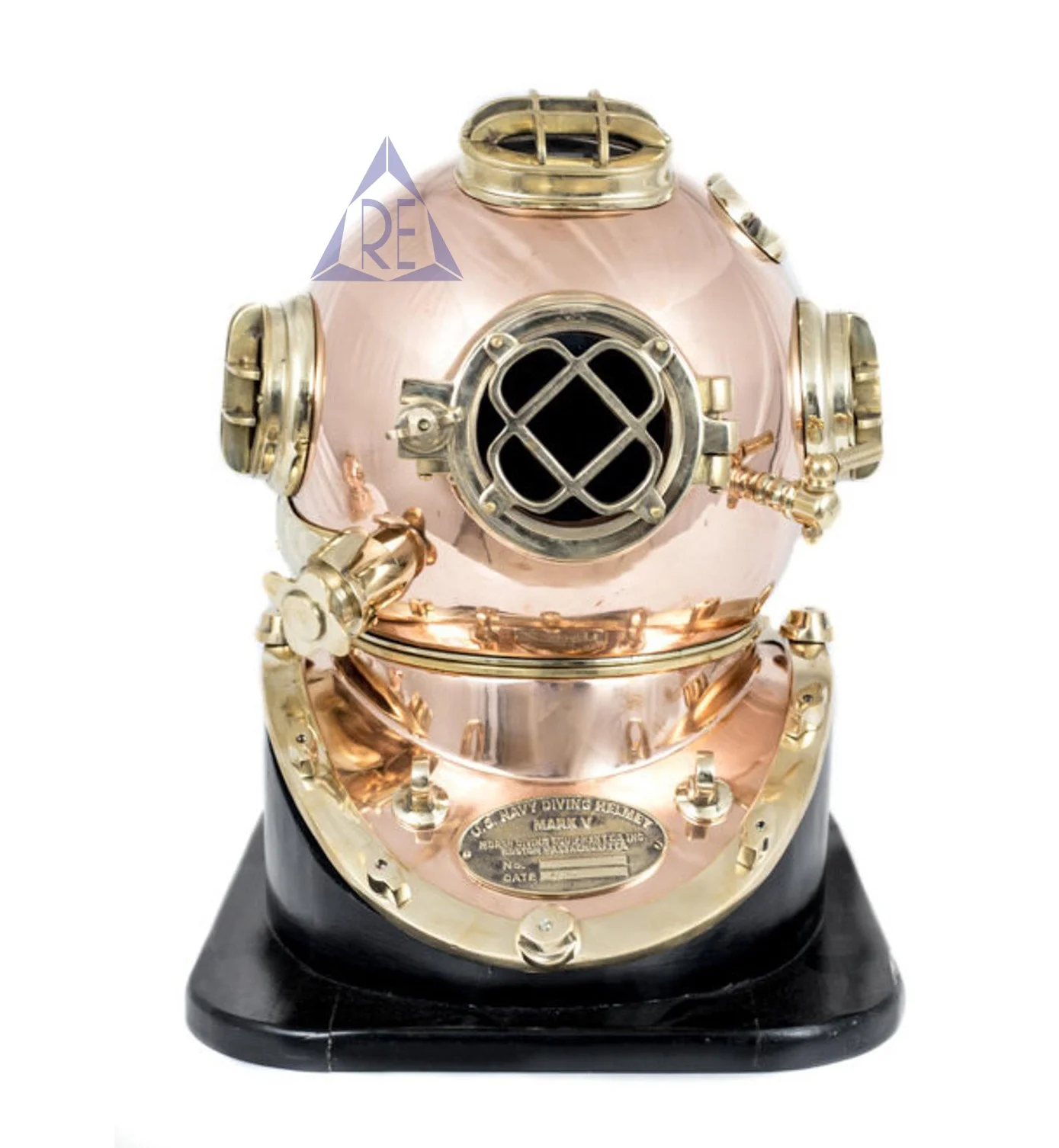 U.S Navy Mark V Brass Copper Diving Diver's Helmet Collectibles Deep 