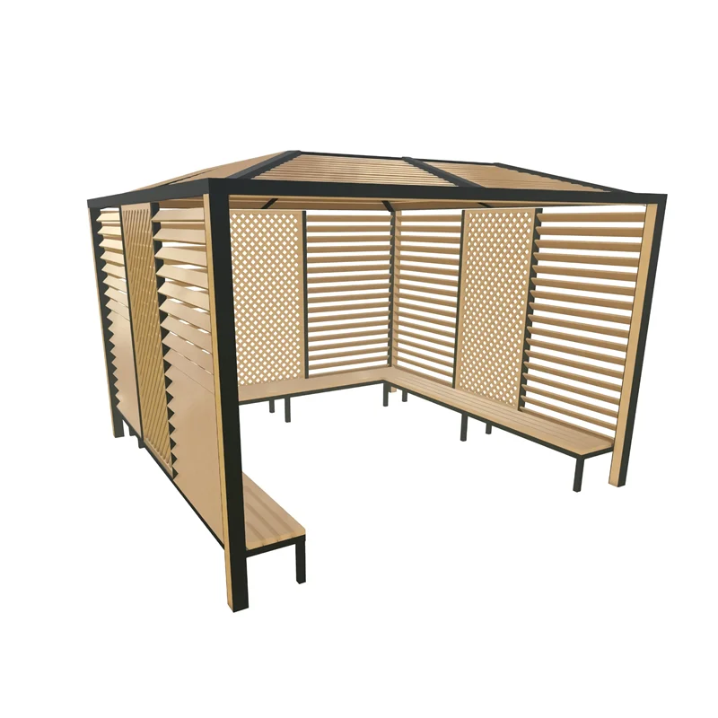 Customized Garden Framed Canopy Gazebo Pergola Outdoor Furniture