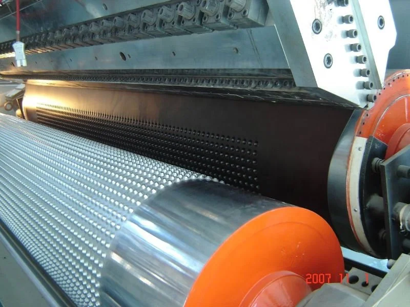 China Made Extruder Machine for Making HDPE PVC Plastic Waterproof Dimpled Drainage Membrane Sheet Board Panel Production Line