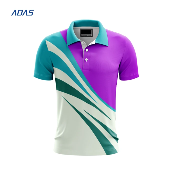 Custom Sublimation Printing 100 Polyester Spandex T Shirt Polo Print Mens Golf Polo Shirt 