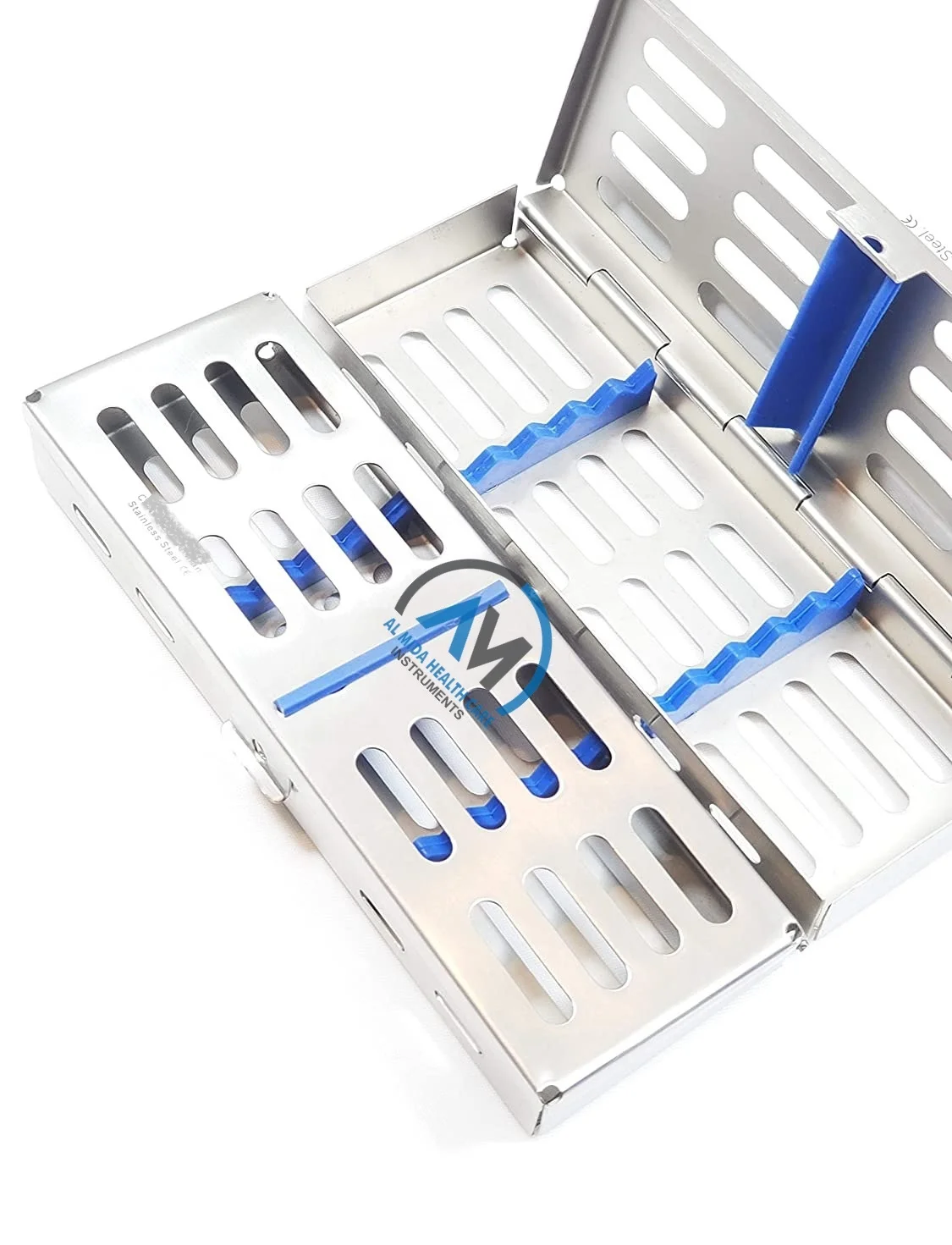 DENTAL STERILIZATION CASSETTE RACK TRAY BOX for 5 LAB INSTRUMENTS