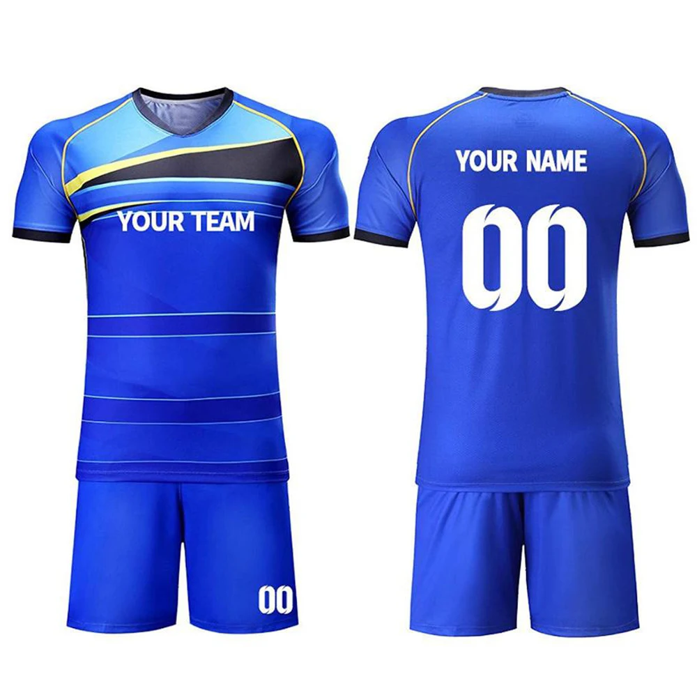 Source Soccer uniform custom new design soccer football jersey set hot sale  football sublimation all color & size uniform on m.