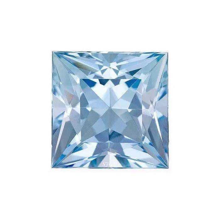 3mm Natural Aquamarine Loose Gemstone-Aquamarine 10mm Trillion Faceted Cut