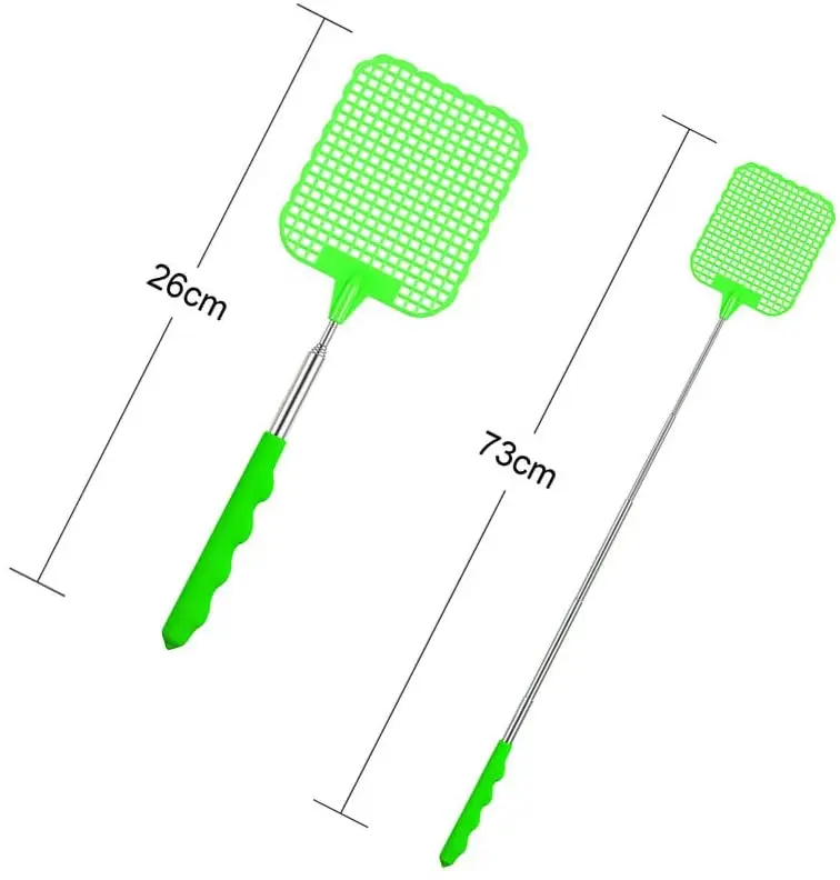 High Quality Fly Swatter Telescopic Extendable Long Handle Fly Swatter