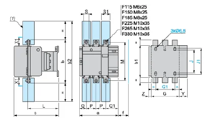 On Line Payment LC1F185M7 3P  220V AC Telemecaniquet 185A Contactor