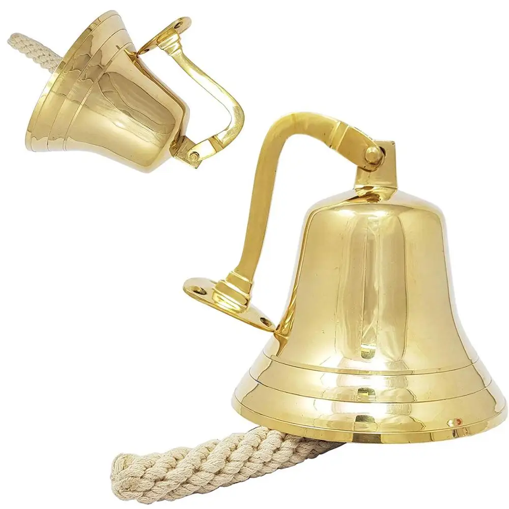 Nautical Brass Ship Bell Door Bell Wall Mount Hanging  Marine Calling bell New 