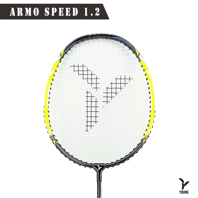 Высококачественная легкая T-образная алюминиевая ракетка для бадминтона для начинающих игроков в бадминтон