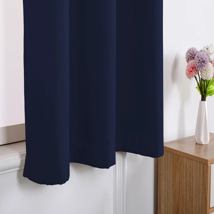 Ready Made Design Window cortinas black out fabric outdoor linen curtains with valance for the living room