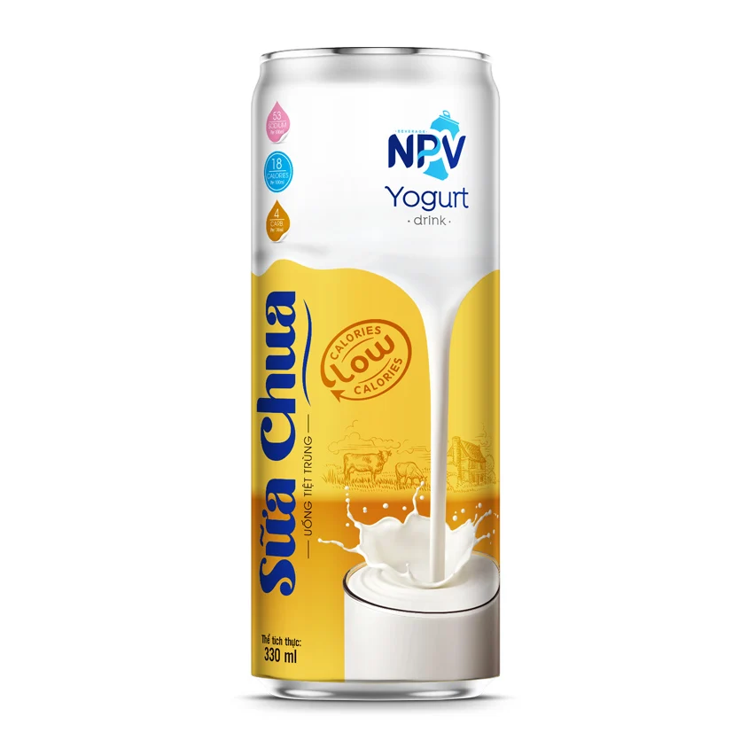 OEM частная марка бесплатный образец йогуртного напитка 330 мл банка