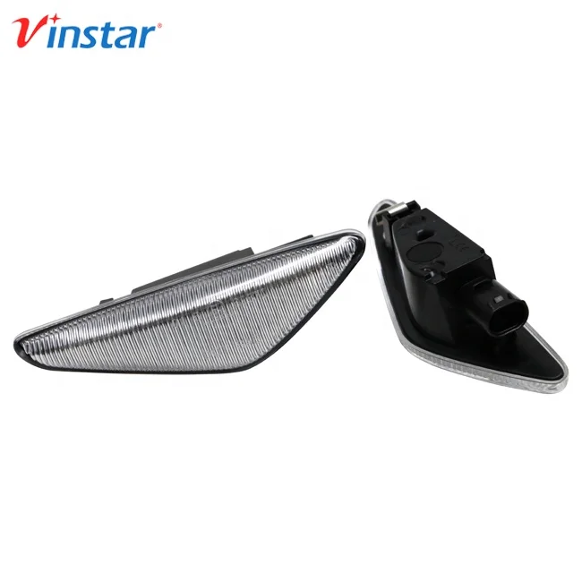 E4 Approved Clear Lens LED Side Marker Turn Signal Indicator Blinker Lights for BMW E70 X5 E71 F25