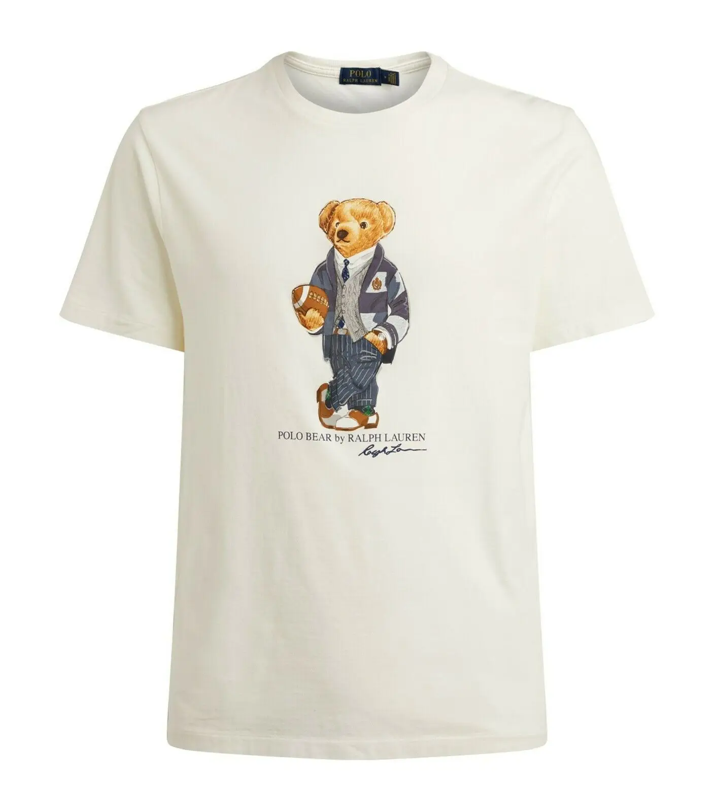 Men's Polo Bear Print Cotton T-shirt Unisex High Quality - Buy Men's ...