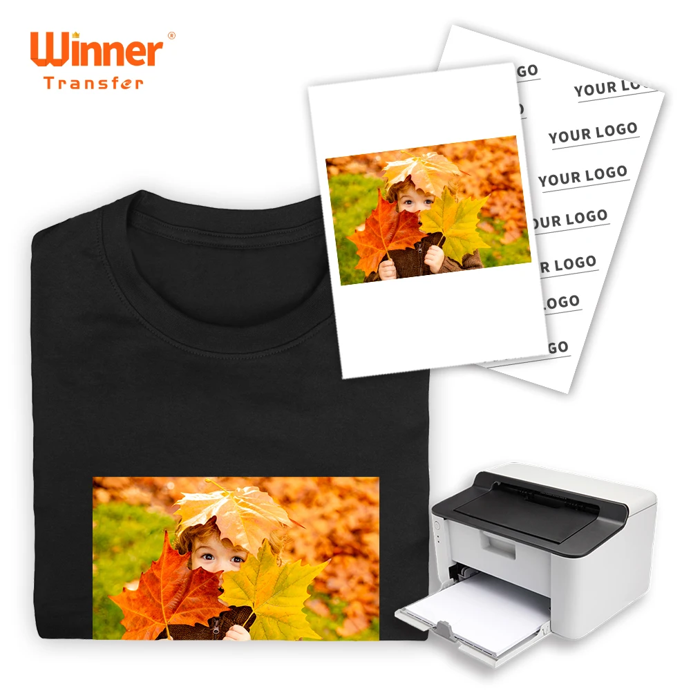 WinnerTransfer Manufacturer Heat Transfer Paper for Dark Fabric for T  shirts Iron Paper for Clothing for