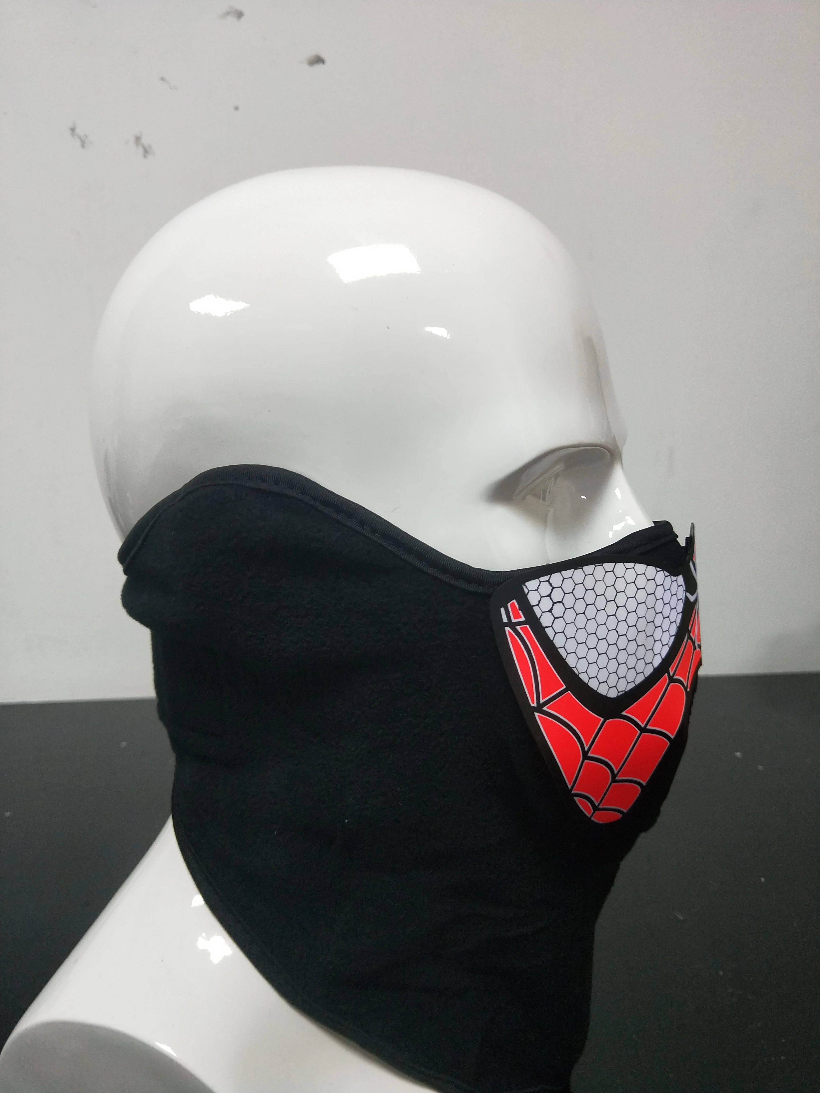 Spiderman Design Led Sound Activated Mask Light up Halloween Mask