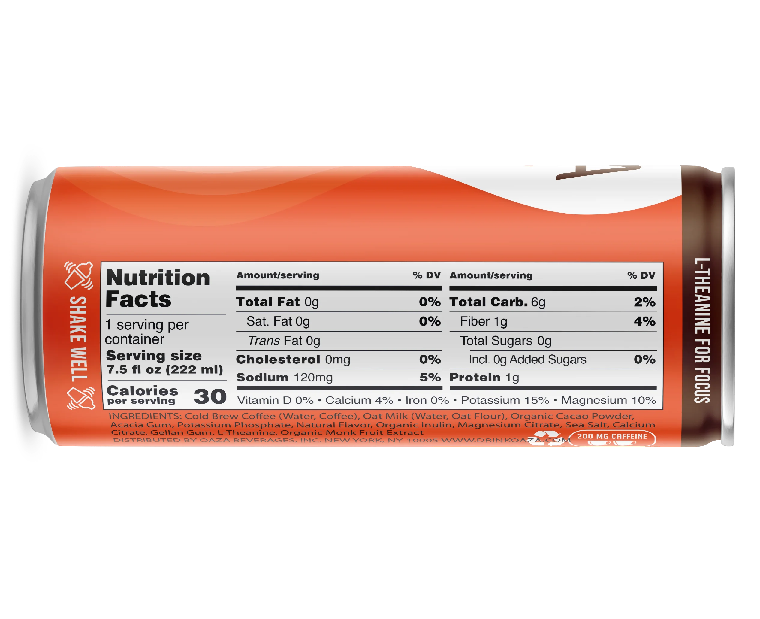 OAZA высокоэффективный холодный напиток увлажните свой кофе приготовитель какао мокко 8 унций в упаковке