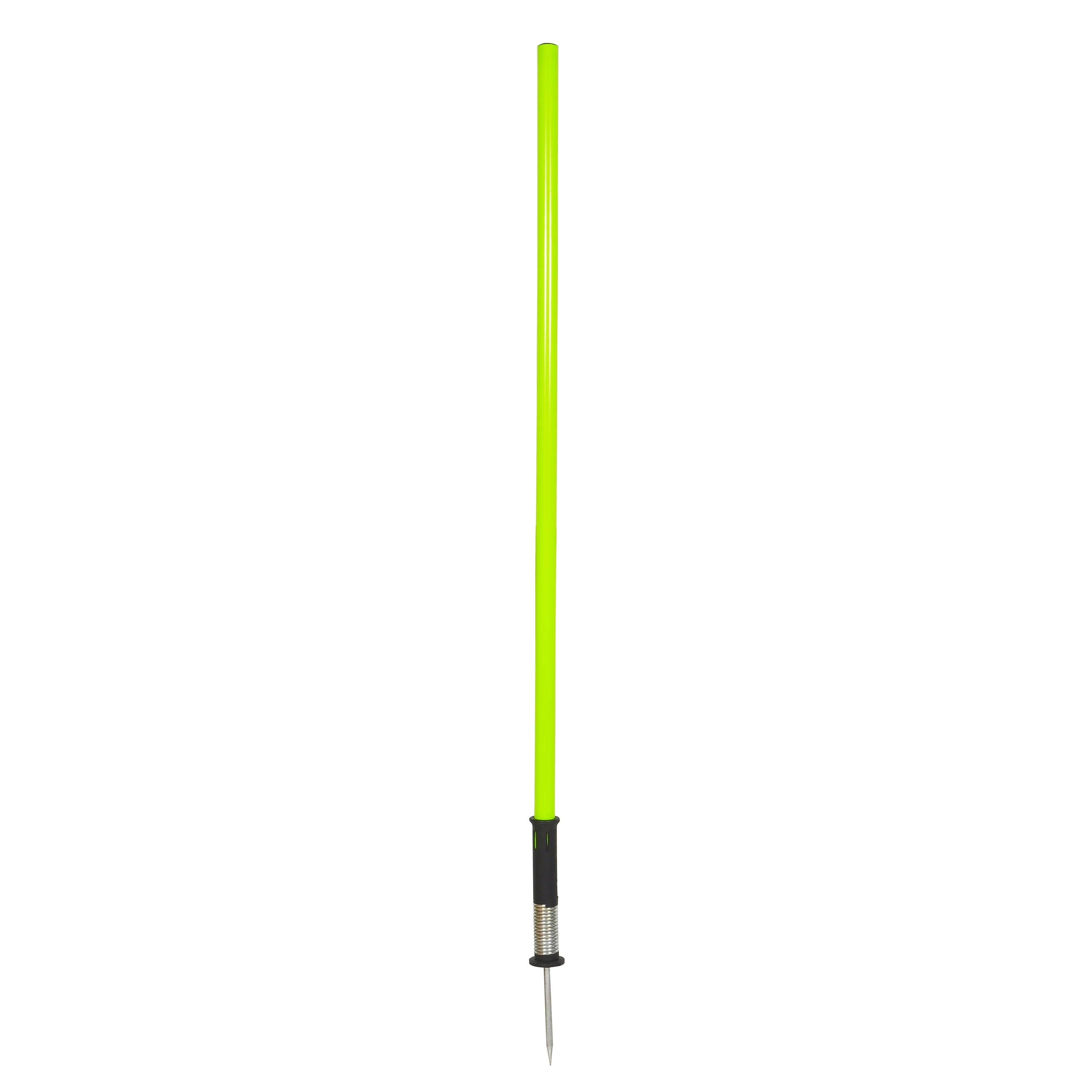 TNZMART 4.9FT Training Agility Poles Detachable Soccer Training Sticks Multi-Purpose Slalom Boundary Poles With Rubber Bases (Pack Of 6