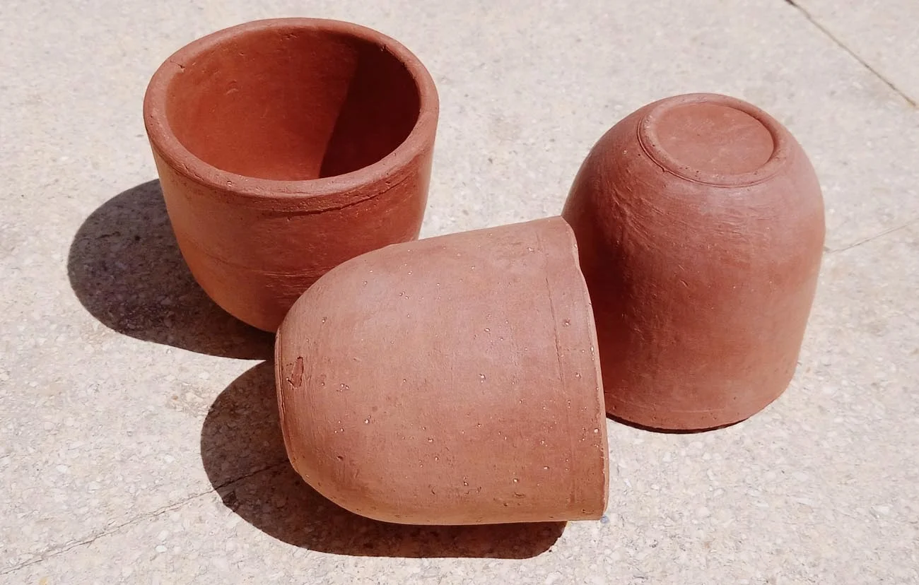 New Design Handmade Clay Terracotta Round Eco Friendly Tea Cups For Tea