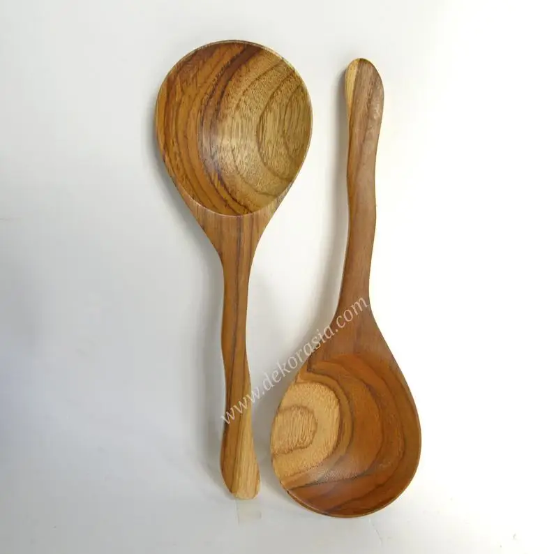 HKliving - Round Teak Spoon Ladle